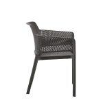 Πολυθρονα Πολυπροπυλενιου John HM6103.09 Καφε 59x58x79.5υεκ. - Image 3