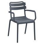Πολυθρονα Πολυπροπυλενιου Philly HM6123.03 Γκρι 58,5x49x83,5υεκ.