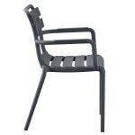 Πολυθρονα Πολυπροπυλενιου Philly HM6123.03 Γκρι 58,5x49x83,5υεκ. - Image 4