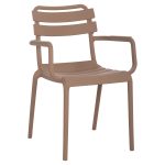 Πολυθρονα Πολυπροπυλενιου Philly HM6123.06 Μπεζ 58,5x49x83,5υεκ.