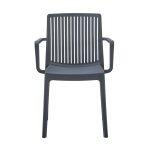 Πολυθρονα Πολυπροπυλενιου Ida HM6127.03 Γκρι 53x50x82υεκ. - Image 3
