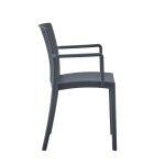 Πολυθρονα Πολυπροπυλενιου Ida HM6127.03 Γκρι 53x50x82υεκ. - Image 4