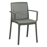 Πολυθρονα Πολυπροπυλενιου Ida HM6127.04 Dark Olive 53x50x82υεκ.