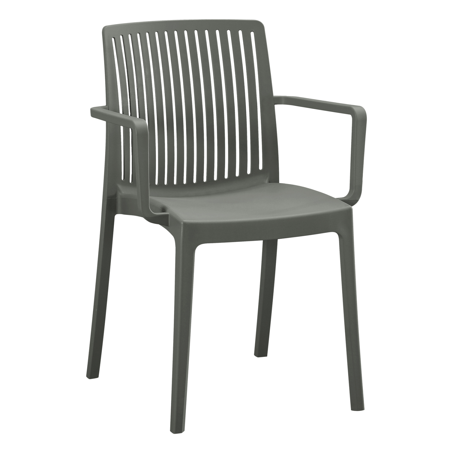 polythrona-polypropylenioy-fb9612704-dar Πολυθρονα Πολυπροπυλενιου Ida HM6127.04 Dark Olive 53x50x82υεκ. - Image 1