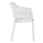 Πολυθρονα Πολυπροπυλενιου Peggy HM6368.01 Λευκο 60x55x79υεκ - Image 4
