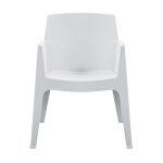 Πολυθρονα Πολυπροπυλενιου Sleek HM6370.01 Λευκη 68x63x82,5υεκ. - Image 3