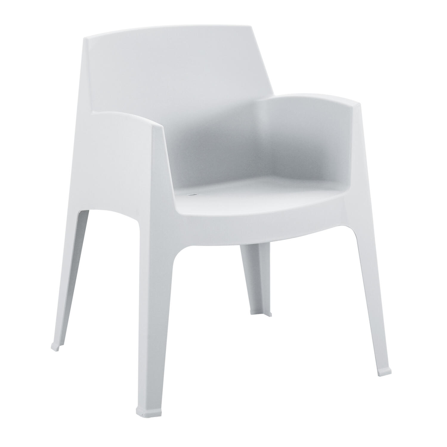 polythrona-polypropylenioy-fb9637001-ley Πολυθρονα Πολυπροπυλενιου Sleek HM6370.01 Λευκη 68x63x82,5υεκ. - Image 1