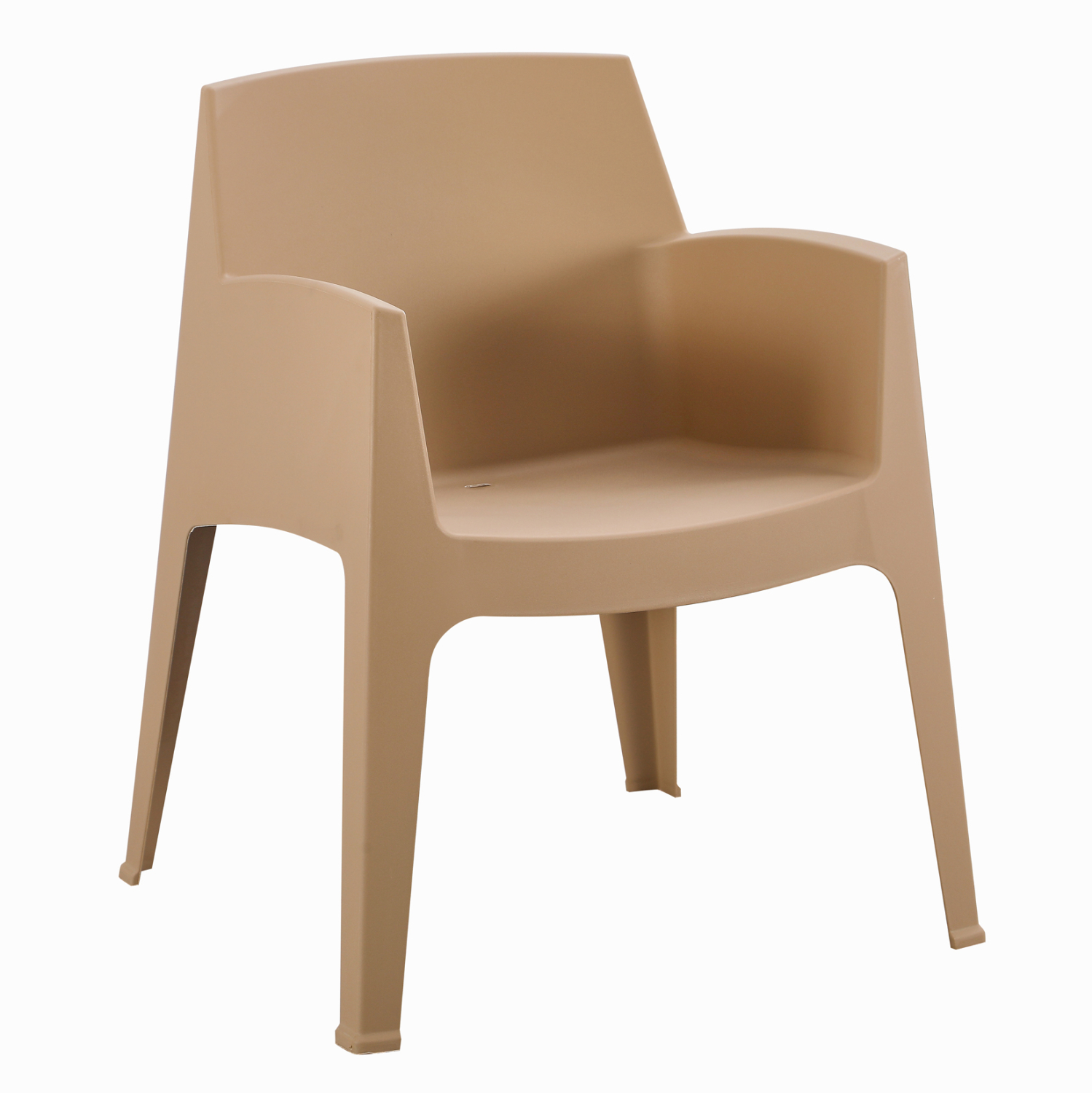 polythrona-polypropylenioy-fb9637003-kap Πολυθρονα Πολυπροπυλενιου Sleek HM6370.03 Καπουτσινο 68x63x82,5υεκ. - Image 1