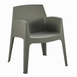 Πολυθρονα Πολυπροπυλενιου Sleek HM6370.05 Dark Olive Green 68x63x82,5υεκ.