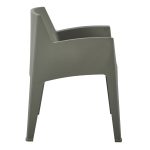 Πολυθρονα Πολυπροπυλενιου Sleek HM6370.05 Dark Olive Green 68x63x82,5υεκ. - Image 4