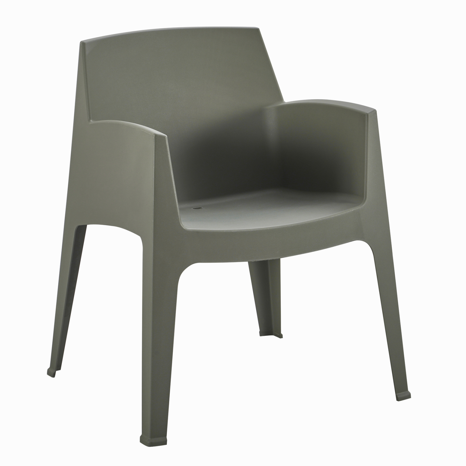 polythrona-polypropylenioy-fb9637005-dar Πολυθρονα Πολυπροπυλενιου Sleek HM6370.05 Dark Olive Green 68x63x82,5υεκ. - Image 1