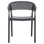 Πολυθρονα Πολυπροπυλενιου Perfoe HM5941.10 Γκρι 56x50x73υεκ. - Image 3