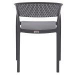 Πολυθρονα Πολυπροπυλενιου Perfoe HM5941.10 Γκρι 56x50x73υεκ. - Image 6
