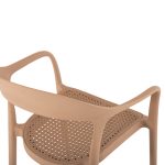 Πολυθρονα Πολυπροπυλενιου Cleo HM5935.03 Καπουτσινο 57x53x81υ - Image 8