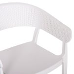 Πολυθρονα Πολυπροπυλενιου Perfoe HM5941.01 Λευκη 56x50x73υεκ. - Image 7