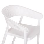 Πολυθρονα Πολυπροπυλενιου Perfoe HM5941.01 Λευκη 56x50x73υεκ. - Image 8