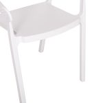 Πολυθρονα Πολυπροπυλενιου Perfoe HM5941.01 Λευκη 56x50x73υεκ. - Image 9