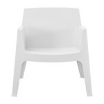 Πολυθρονα Πολυπροπυλενιου Lounge Sleek HM6365.01 Λευκο 62x68x73υεκ. - Image 7