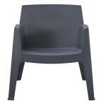 Πολυθρονα Πολυπροπυλενιου Lounge Sleek HM6365.10 Γκρι 62x68x73υεκ. - Image 7