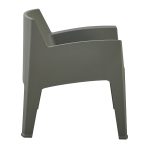 Πολυθρονα Πολυπροπυλενιου Lounge Sleek HM6365.05 Dark Olive Green 62x68x73υεκ. - Image 8