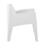 Πολυθρονα Πολυπροπυλενιου Lounge Sleek HM6365.01 Λευκο 62x68x73υεκ. - Image 8