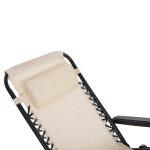 Πολυθρονα Relax Companion HM5095.12 Μπεζ Textilene-Μαυρο Μεταλλο 67x145x110υεκ. - Image 8