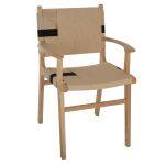Πολυθρονα Band Rubberwood Και Σχοινι 62,5x60x88yεκ.hm9324.01