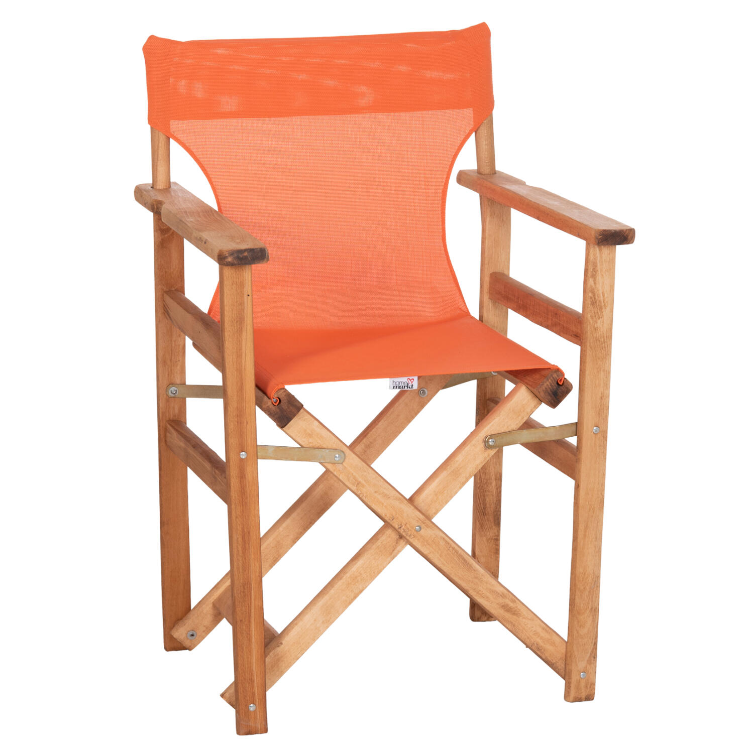 polythrona-skinotheti-fb91176402-fysiko- Πολυθρονα Σκηνοθετη Λημνος HM11764.02 Φυσικο Με Πορτοκαλι Textilene 57x54x88,5υεκ - Image 1