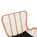 Πολυθρονα Στυλ Μπερζερας Allegra HM5704.11 P.e.rattan Μπεζ-Μαυρο Μεταλλο 66x59x90υεκ. - Image 7