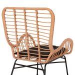 Πολυθρονα Στυλ Μπερζερας Allegra HM5704.11 P.e.rattan Μπεζ-Μαυρο Μεταλλο 66x59x90υεκ. - Image 9