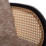 Πολυθρονα Τραπεζαριας Becker HM18246.03 Plywood Μαυρο--Καφε Υφασμα 54x62x79υεκ. - Image 8