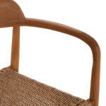 Πολυθρονα Τραπεζαριας Robby HM18350 Ξυλο Teak & Σχοινι Viro Φυσικο 55x50x71υεκ. - Image 9