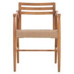 Πολυθρονα Τραπεζαριας Robin HM18351 Ξυλο Teak & Σχοινι Viro Φυσικο 53,5x60x78υεκ - Image 3