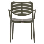 Πολυθρονα Τραπεζαριας Hilliard HM6644.07 Αλουμινιο Σε Olive Green 58x52x78υεκ - Image 6