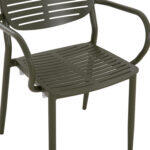 Πολυθρονα Τραπεζαριας Hilliard HM6644.07 Αλουμινιο Σε Olive Green 58x52x78υεκ - Image 8