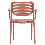 Πολυθρονα Τραπεζαριας Hilliard HM6644.08 Αλουμινιο Σε Terracotta 58x52x78υεκ - Image 6