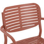Πολυθρονα Τραπεζαριας Hilliard HM6644.08 Αλουμινιο Σε Terracotta 58x52x78υεκ - Image 7