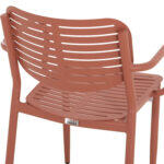 Πολυθρονα Τραπεζαριας Hilliard HM6644.08 Αλουμινιο Σε Terracotta 58x52x78υεκ - Image 10