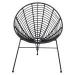 Πολυθρονα Τυπου Φωλια Μεταλλικη Allegra HM5458.02 Με Μαυρο Wicker 73x83x86υ Εκ. - Image 12