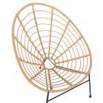 Πολυθρονα Τυπου Φωλια Μεταλλικη Allegra HM5458.11 Με Wicker Μπεζ 73x78x88υεκ. - Image 16