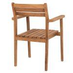 Πολυθρονα Erietta Ξυλο Teak Στοιβαζομενη HM9534 Σε Φυσικο Χρωμα 60x54x87y Εκ. - Image 5