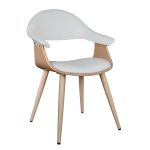 Πολυθρονακι Συνεργασιας Superior Pro HM1111.02 Sonama-Ασπρo PU 55x50x78yεκ.