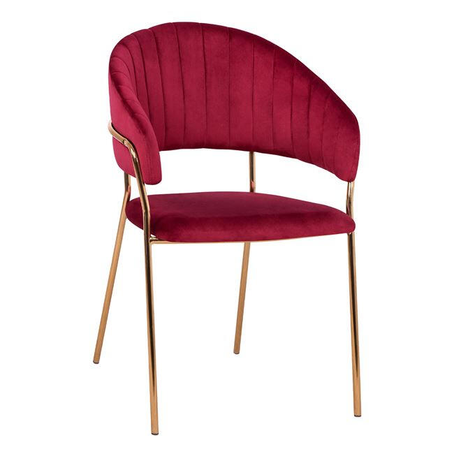 polythronaki-theodore-hm852006-beloydo-m Πολυθρονακι Theodore HM8520.06 Βελουδο Μπορντω Με Επιχρυσο Σκελετο 55χ50χ82υ Εκ. - Image 1