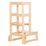 Πυργος Εκμαθησης Τ.montessori Pepe HM9291.01 Ξυλο Πευκου Φυσικο 55x53x90υεκ - Image 5