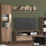 Ραφι Τοιχου Corvia Zp Flagstaf-Carbon 138x20x24εκ - Image 2