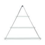 ΡΑΦΙ ΤΟΙΧΟΥ Fylliana "Elmira" Triangle ΛΕΥΚΟ 74x13x61εκ - Image 3