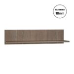 Ραφι Τοιχου Fylliana Lumina 120 Tobacco Χρωμα 120x24x20εκ