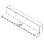 Ραφι Τοιχου Kent Zp Grey Oak-White Oak 120x19x22εκ Knt - Image 5