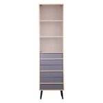 ΡΑΦΙΕΡΑ Fylliana Industry Sonoma-Grey 50*29.5*190 - Image 3