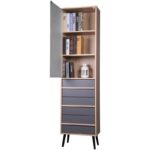 ΡΑΦΙΕΡΑ Fylliana Industry Sonoma-Grey 50*29.5*190 - Image 4